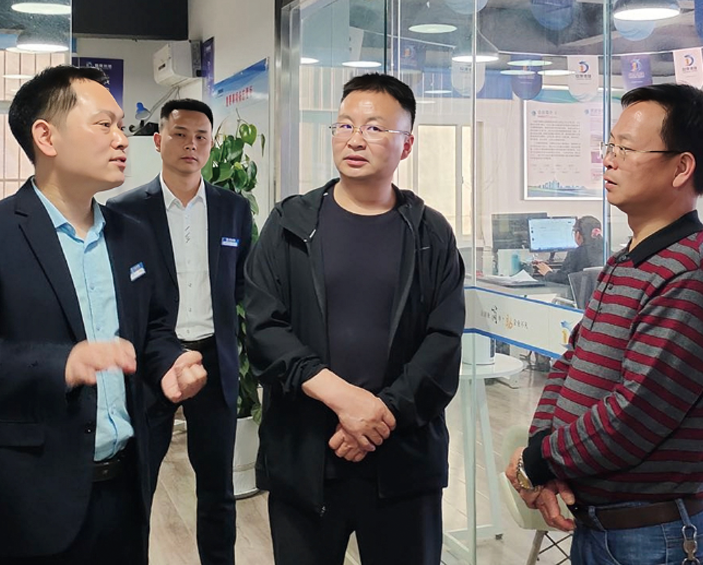 陕西省委统战部处长赵健一 行领导莅临公司调研指导